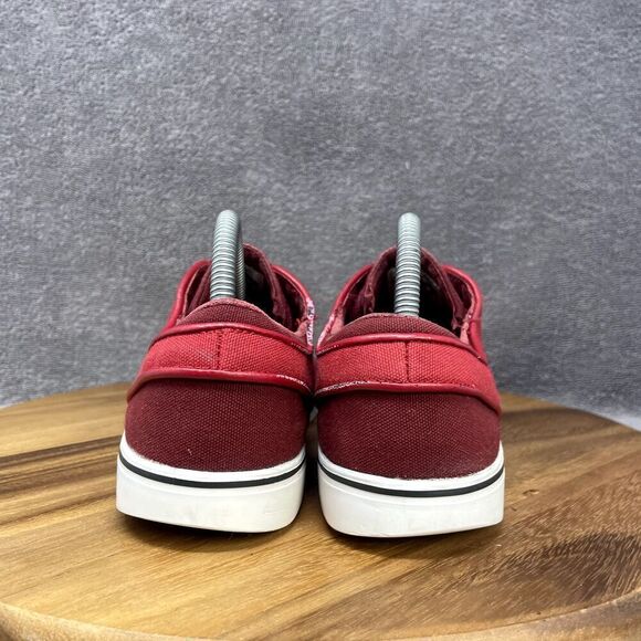 Nike SB Zoom Stefan Janoski Men's 8.5 Canvas Red Black Skateboard Sneakers Shoes - Picture 4 of 9